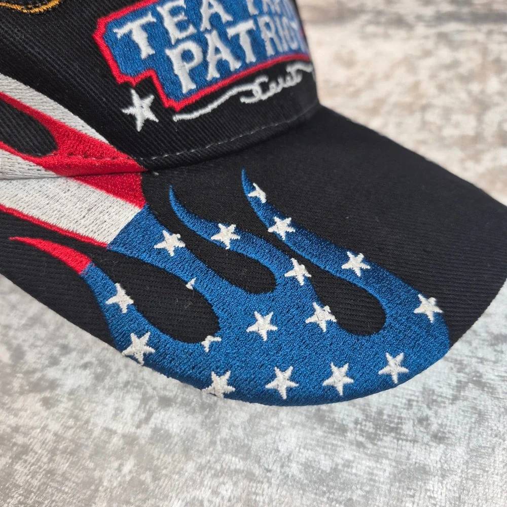Tea Party Patriot Hat Cap Embroidered American Flag Eagle Political‎